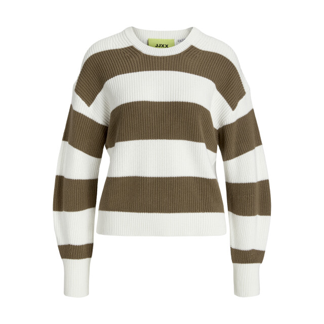 Jack & Jones Jxmila twist stripe crew neck knit 12213517 large