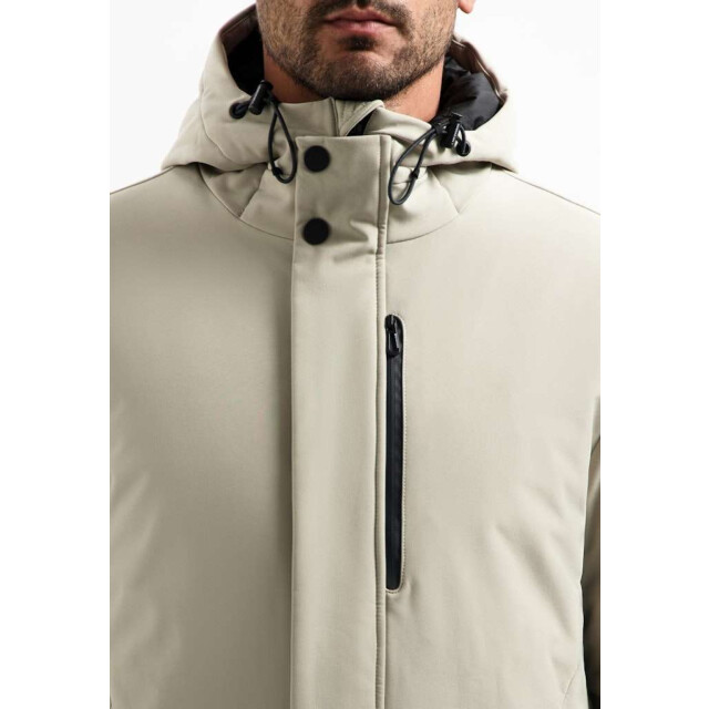 No Excess Jacket long soft shell stone 29630818SN-014 large