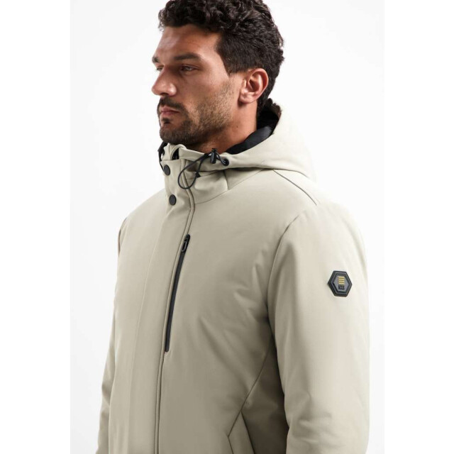 No Excess Jacket long soft shell stone 29630818SN-014 large