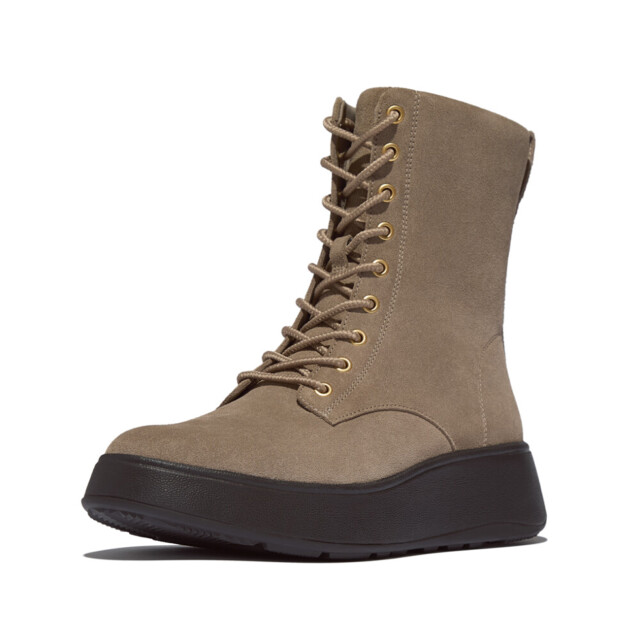 FitFlop F-mode suede lace-up flatform ankle boots E1U large
