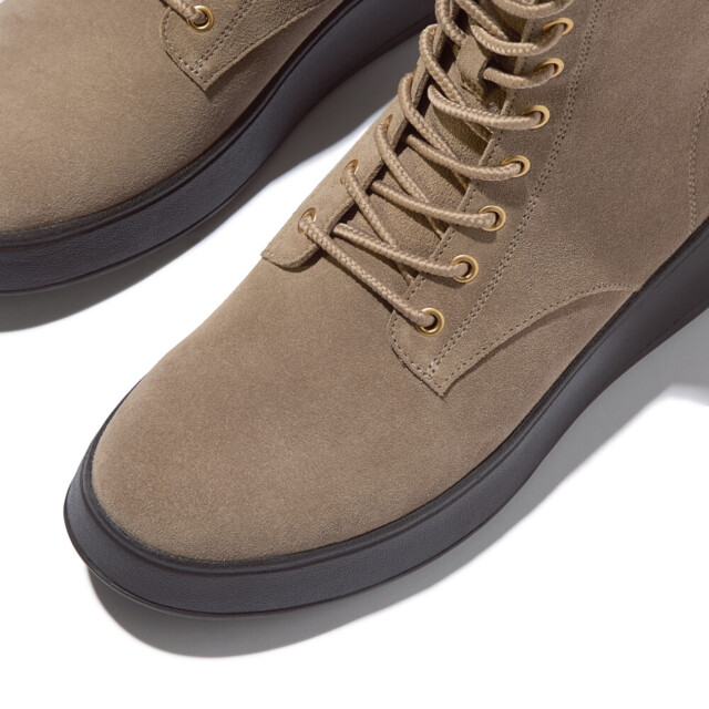 FitFlop F-mode suede lace-up flatform ankle boots E1U large