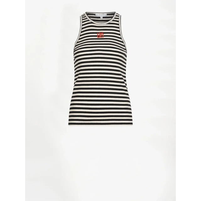 Dante 6 D6 monogram stripe tanktop D6 Monogram Stripe Tanktop/9950 Black Cream large