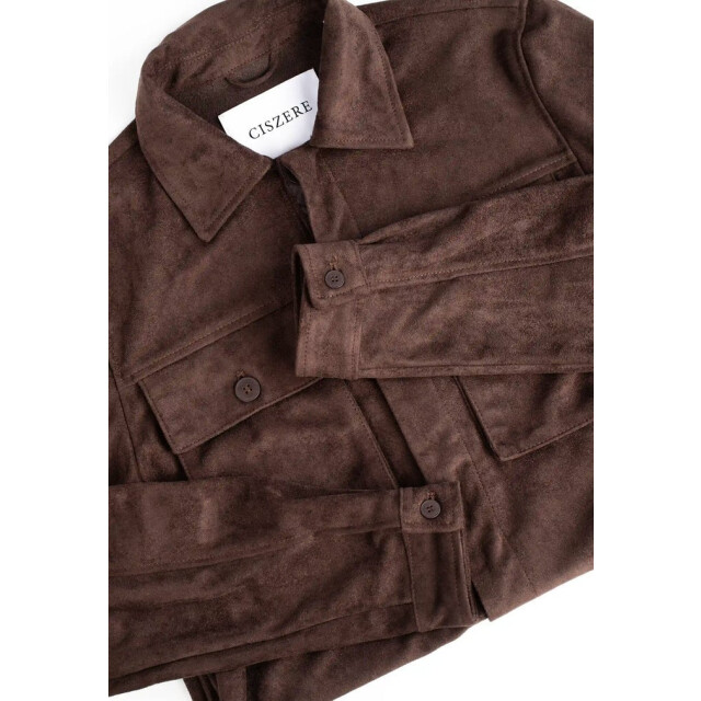 Ciszere Nash vegan suede jacket-50029-065-05-java 50029-065-05 large