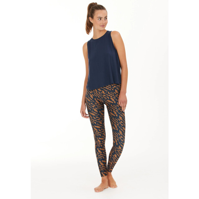 Athlecia windia w printed tights lange trainingslegging dames - 072774_500-42 large