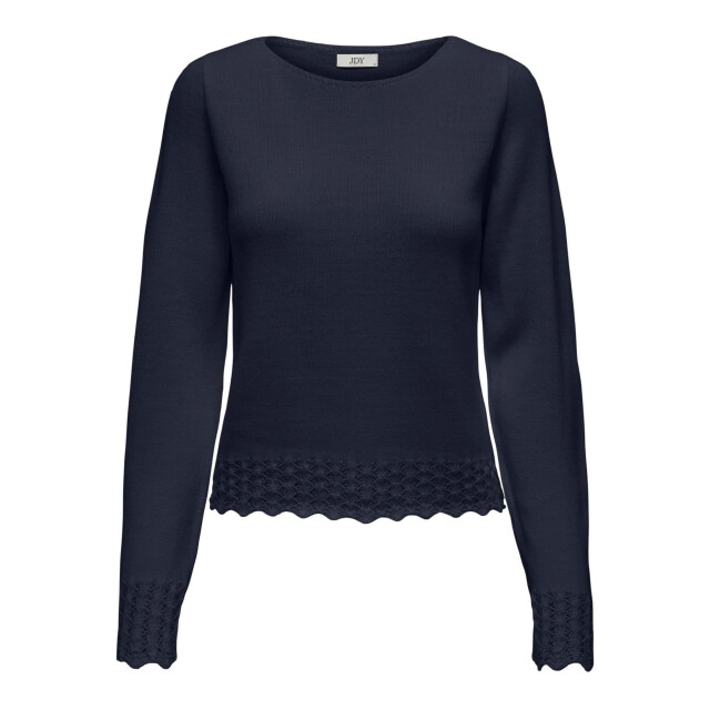 Jacqueline de Yong Grace l/s boatneck struc pullover knt 15330546 large