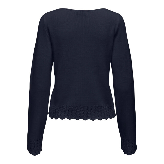 Jacqueline de Yong Grace l/s boatneck struc pullover knt 15330546 large