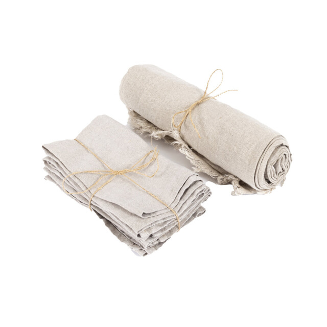 Bazar Bizar The linen tablecloth beige 150x250 INMAX002Be-150x250 large