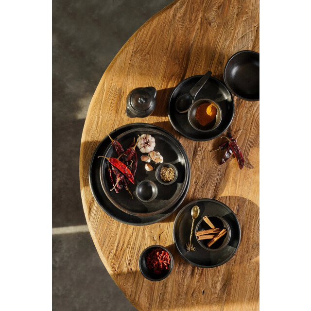 Bazar Bizar The burned classic plate black l JAES009B-L large