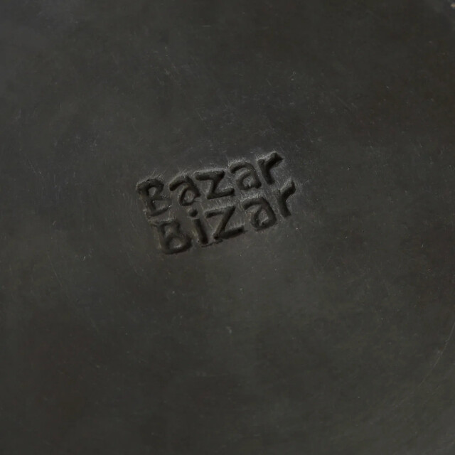 Bazar Bizar The burned classic plate black l JAES009B-L large