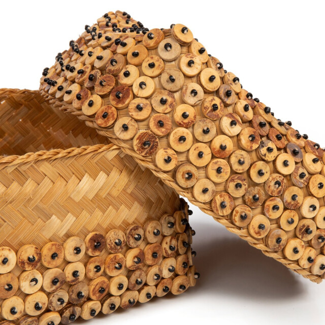 Bazar Bizar The coconut shell basket natural m BA028N-M large