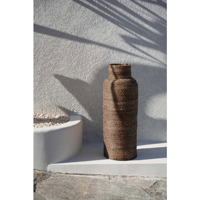 Bazar Bizar The colonial umbrella basket natural brown BAGE016NBr large