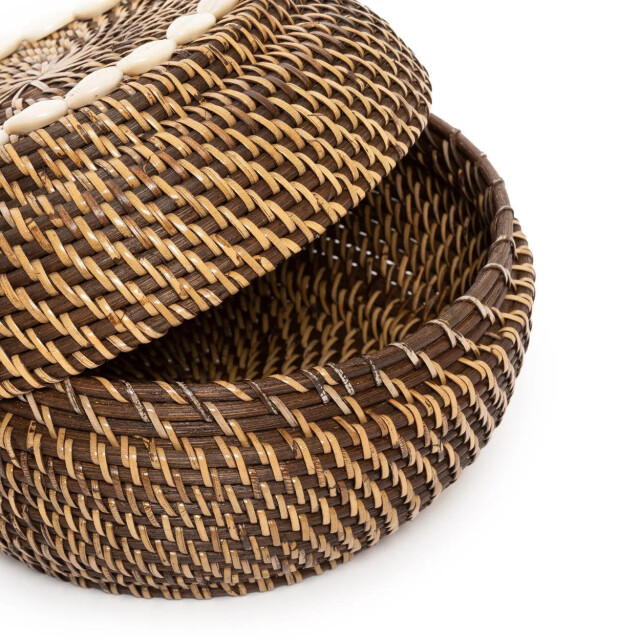 Bazar Bizar The colonial peek-a-boo basket natural brown s BAGE014NBr-S large