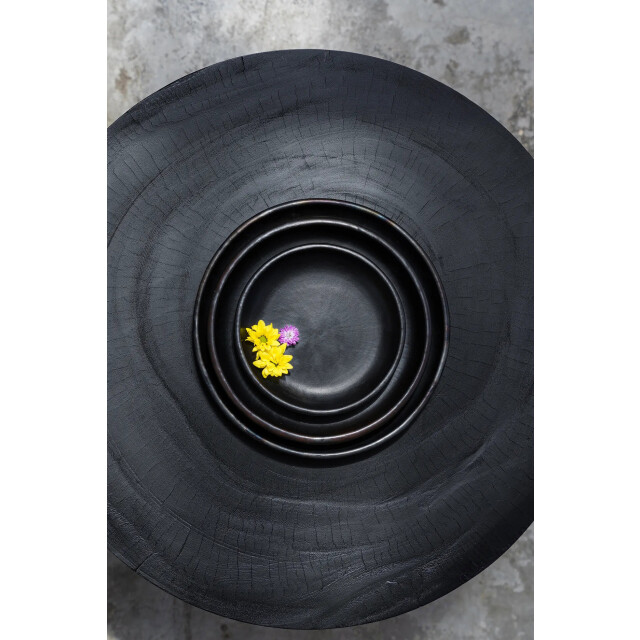 Bazar Bizar The burned classic plate black l JAES009B-L large