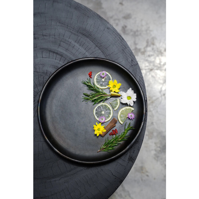 Bazar Bizar The burned classic plate black l JAES009B-L large