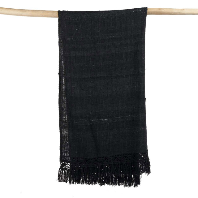Bazar Bizar The gypsy bed throw black BARI014B large