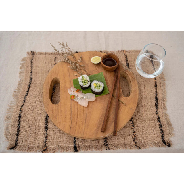 Bazar Bizar The teak root tray natural s JACA021N-S-30 large