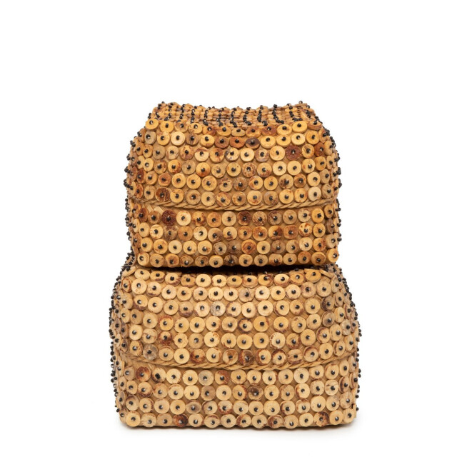 Bazar Bizar The coconut shell basket natural m BA028N-M large