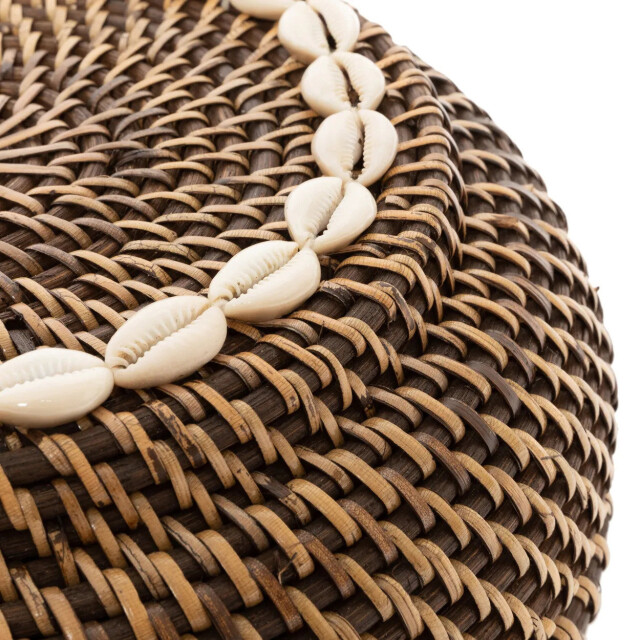 Bazar Bizar The colonial peek-a-boo basket natural brown s BAGE014NBr-S large