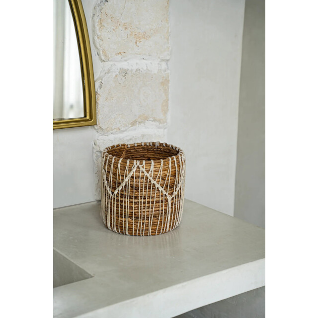 Bazar Bizar The macra-mazing basket natural white m JAAD006NW-M large