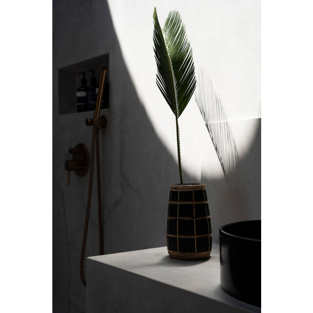 Bazar Bizar The cutie vase black natural s JABR086BN-S large