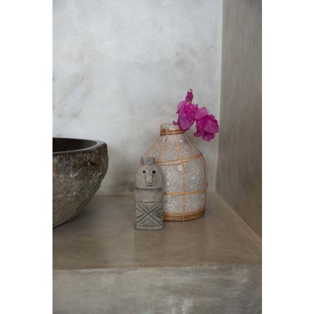 Bazar Bizar The whoopy vase concrete natural s JABR090ConN-S large