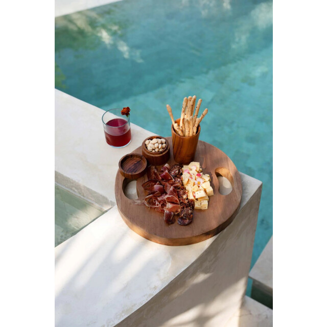 Bazar Bizar The teak root tray natural l JACA021N-L-40 large