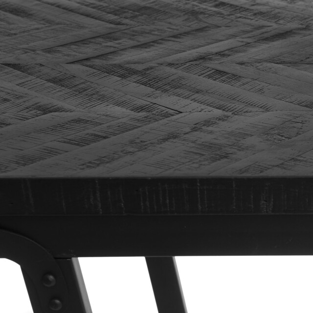 Bazar Bizar The herringbone high table black 140cm INSU004B large