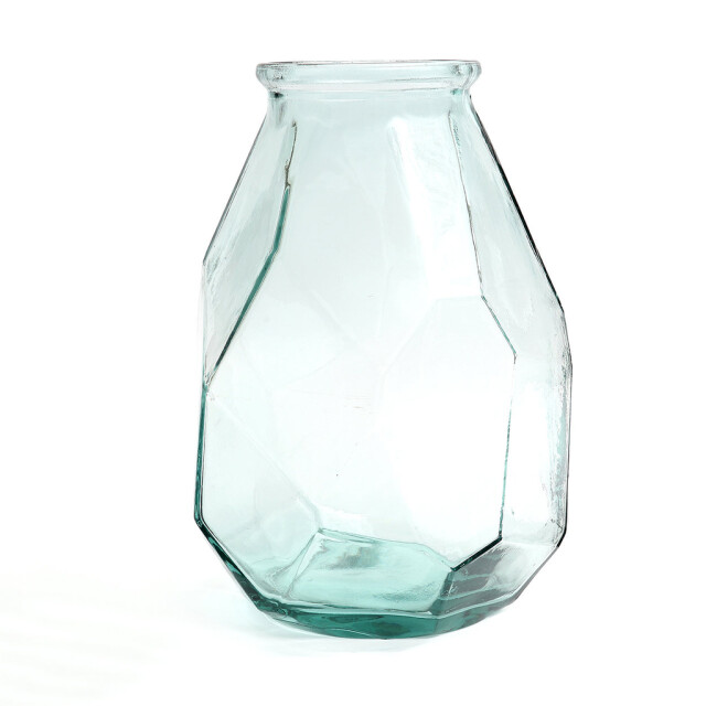 Bazar Bizar The long origami vase blue ESSAMI016B large