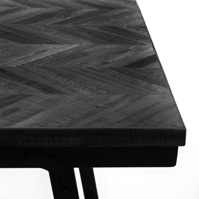 Bazar Bizar The herringbone high table black 140cm INSU004B large