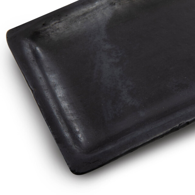 Bazar Bizar The burned sushi plate black m JAES025B-M large