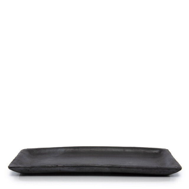 Bazar Bizar The burned sushi plate black m JAES025B-M large