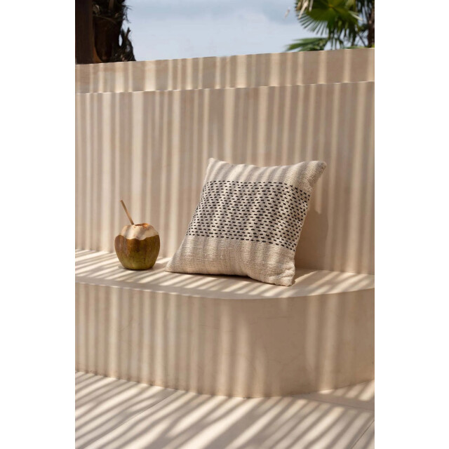 Bazar Bizar The misty cushion cover natural black BARI002NB-50x50 large