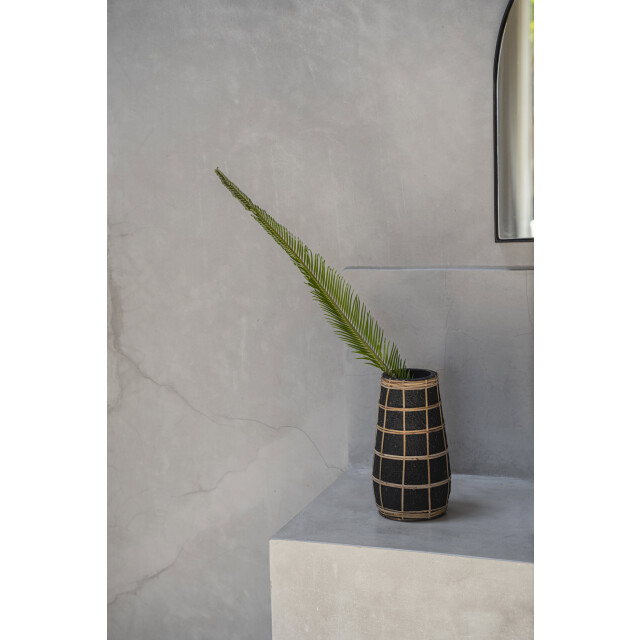 Bazar Bizar The cutie vase black natural m JABR086BN-M large