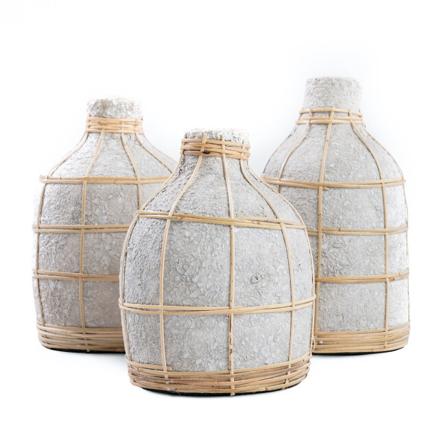 Bazar Bizar The whoopy vase concrete natural s JABR090ConN-S large