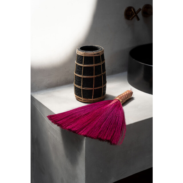 Bazar Bizar The cutie vase black natural s JABR086BN-S large