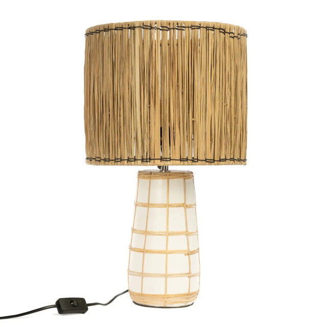 Bazar Bizar The molokai table lamp white natural JABR097WN large