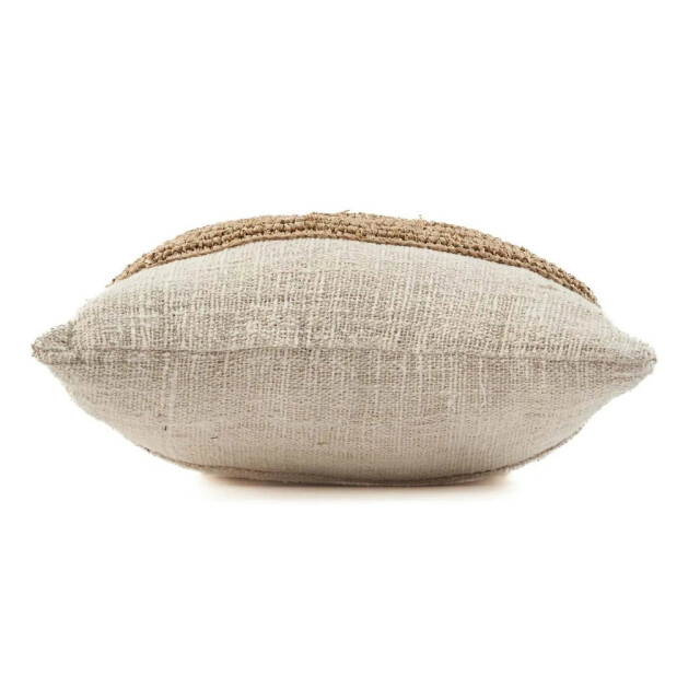 Bazar Bizar The raffia stamp cushion cover natural BARI007N-50x50 large