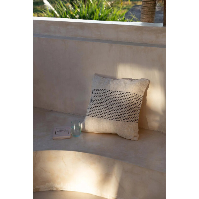 Bazar Bizar The misty cushion cover natural black BARI002NB-50x50 large