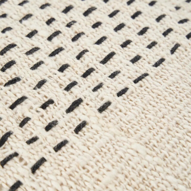 Bazar Bizar The misty cushion cover natural black BARI002NB-50x50 large