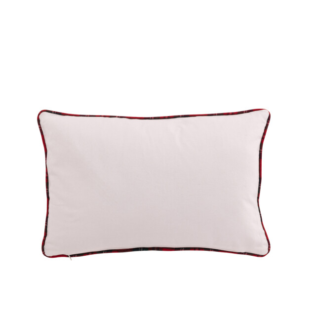 J-Line Cushion christmas stocking cotton white/christmas red 56500 large