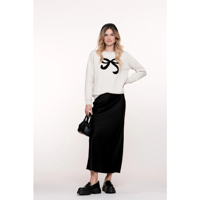 Geisha 52587-24 715 sweat h bow beige melange / black 52587-24 715 large