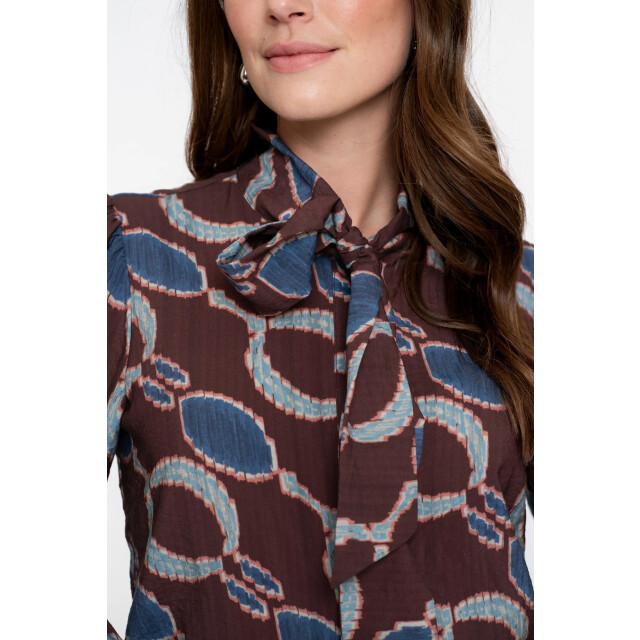 Geisha 53618-20 470 blouse print bordeaux/blue 53618-20 470 large