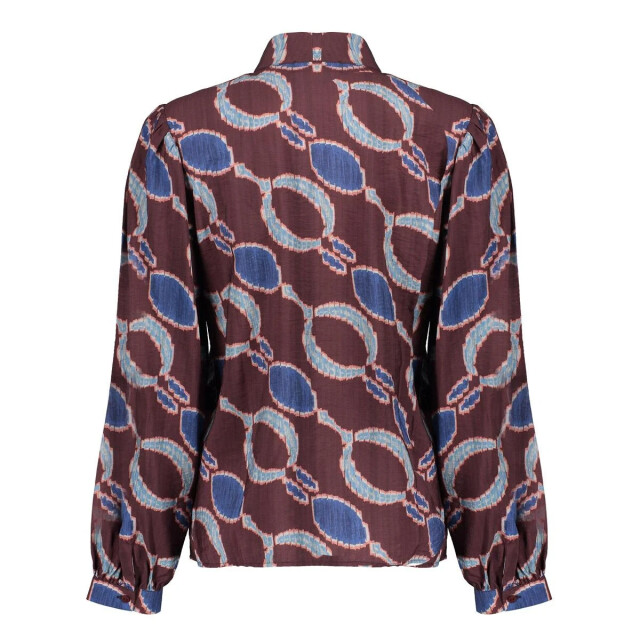 Geisha 53618-20 470 blouse print bordeaux/blue 53618-20 470 large
