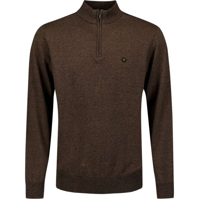 No Excess Pullover half zip 2 coloured melang taupe 29210885SN-044 large