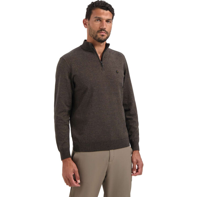 No Excess Pullover half zip 2 coloured melang taupe 29210885SN-044 large