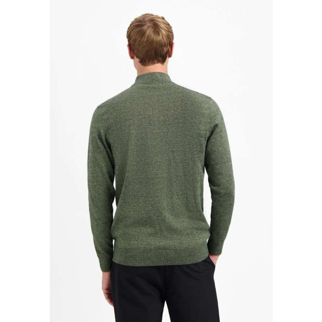 No Excess Pullover half zip 2 coloured melang light moss 29210885SN-197 large