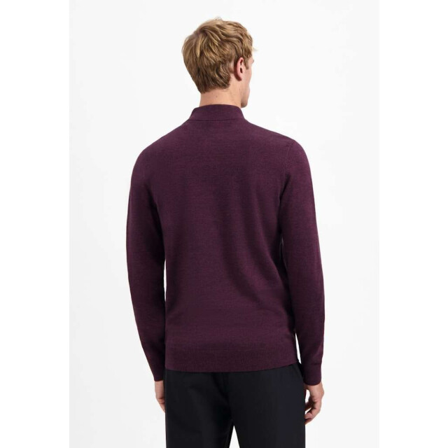 No Excess Pullover half zip 2 coloured melang dark wine 29210885SN-164 large