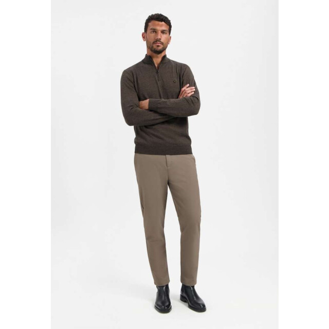 No Excess Pullover half zip 2 coloured melang taupe 29210885SN-044 large