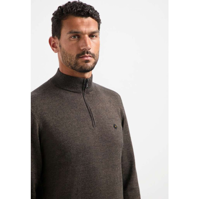 No Excess Pullover half zip 2 coloured melang taupe 29210885SN-044 large