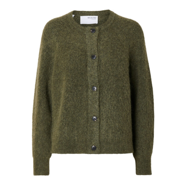 Selected Femme slflulu ls knit short cardigan noos 16074481 kalamata 06741.369.0008 large